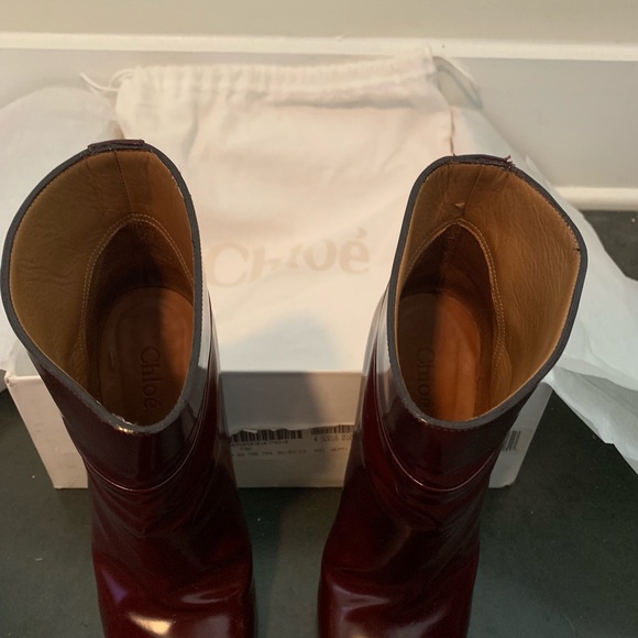 Chloé Cordovan Ankle Boots - Picture 2 of 6